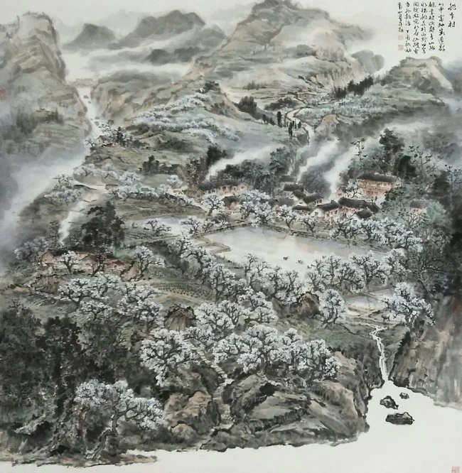 书痴者文必工,艺痴者技必良——观卜玺山壁画《穹窿胜景图》(图5) 书痴者文必工,艺痴者技必良——观卜玺山壁画《穹窿胜景图》(图5)