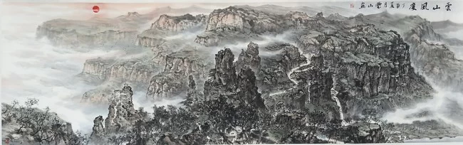 书痴者文必工,艺痴者技必良——观卜玺山壁画《穹窿胜景图》(图4) 书痴者文必工,艺痴者技必良——观卜玺山壁画《穹窿胜景图》(图4)