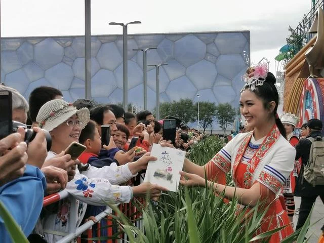 “心随彩车到壮乡”——各地群众热议国庆70周年广西彩车(图6)