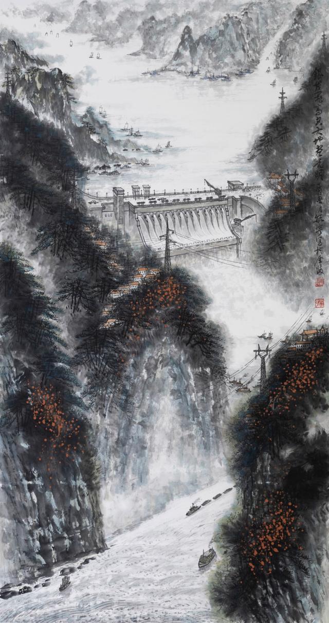 山川古韵展新貌——郑毓宁绘画作品欣赏(图4)