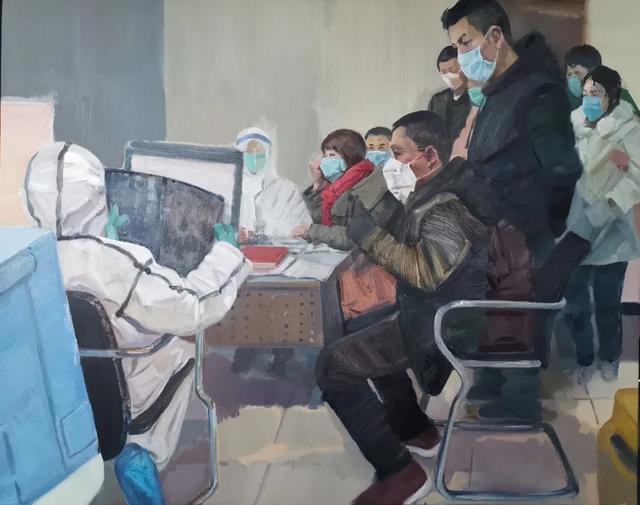 众志成城 抗击疫情丨中国美术家协会民族美术艺术委员会新疆美术家协会主题创作作品（十五）(图15)