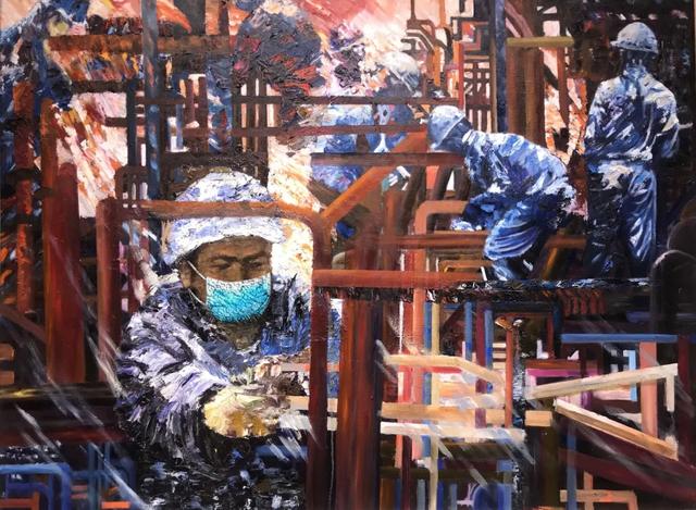 众志成城 抗击疫情丨中国美术家协会民族美术艺术委员会新疆美术家协会主题创作作品（十五）(图10)