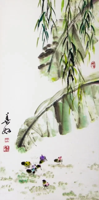 墨彩传情绘神韵——王晓燕绘画作品欣赏(图3) 墨彩传情绘神韵——王晓燕绘画作品欣赏(图3)