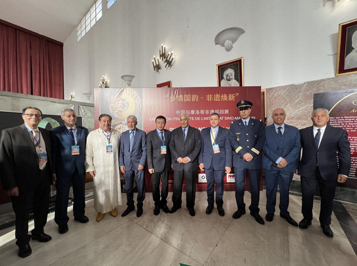 “乡情国韵·非遗焕新——中摩非遗巡回展”在摩洛哥开幕(图1)
