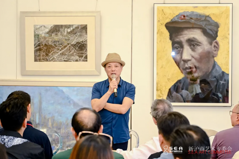 新沪商艺术专委会打造重磅IP   “走进大师工作室”首期对话著名画家陈逸鸣(图3)