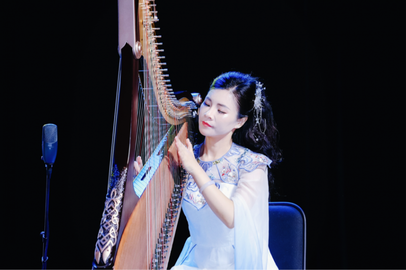 “琴岛妙音·箜行天下”吴琳箜篌师生专场音乐会在青岛城阳区举行(图6)