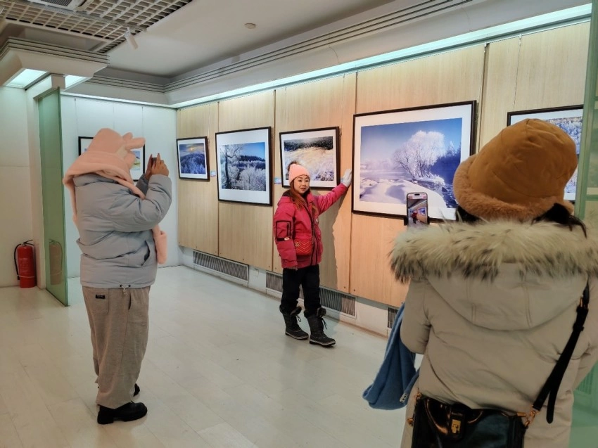 “大美伊春·魅力丰林”冬季风光摄影作品展首站在哈尔滨开幕(图3)