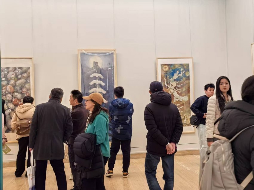 “逐梦丹青，笔墨传情——王德舜、魏鸿蕴画展”在中国美术馆开幕(图6)