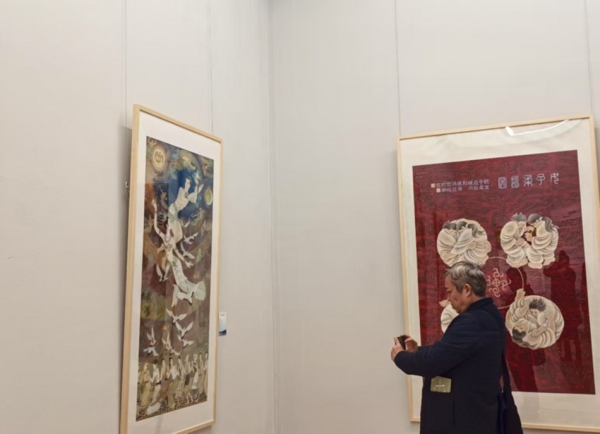 “逐梦丹青，笔墨传情——王德舜、魏鸿蕴画展”在中国美术馆开幕(图7)