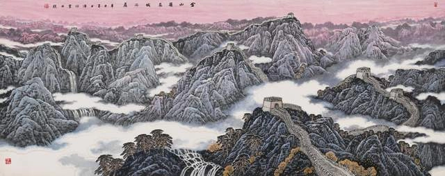 钟情山水笔耕不辍——《回望·潘非山水画展》在北京工业大学举办(图2)