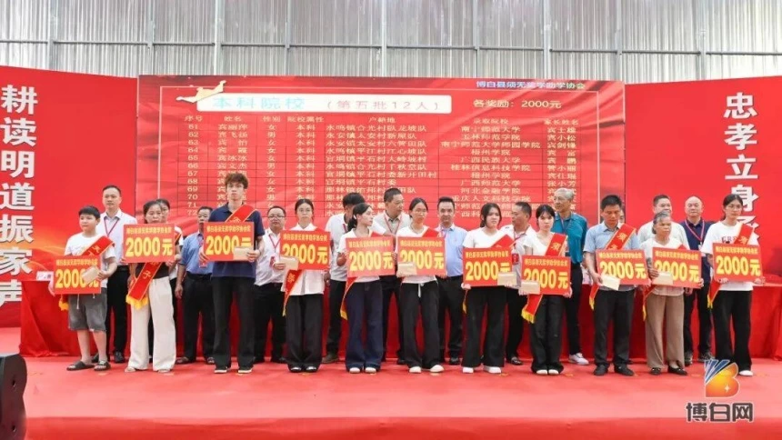 开局即无敌!汇聚68万善款、新科北大博士等199人获奖!首届博白须无奖学大会成功举办(图41) 开局即无敌!汇聚68万善款、新科北大博士等199人获奖!首届博白须无奖学大会成功举办(图41)