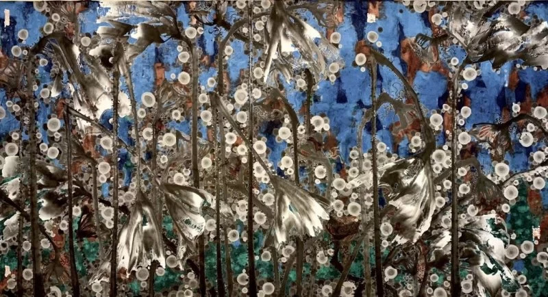 荷作雅赋时代新韵，笔墨高歌生命张力——论徐建新“荷作”的艺术魅力(图6)