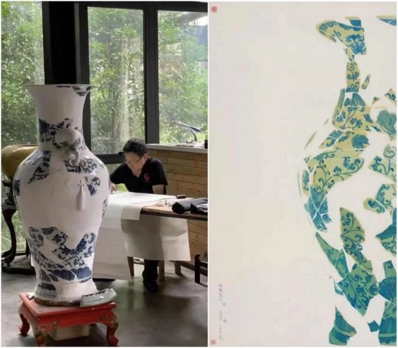 以瓷入画描绘古瓷之美,“素笔珠山——宿利群绘画展”开幕(图2) 以瓷入画描绘古瓷之美,“素笔珠山——宿利群绘画展”开幕(图2)